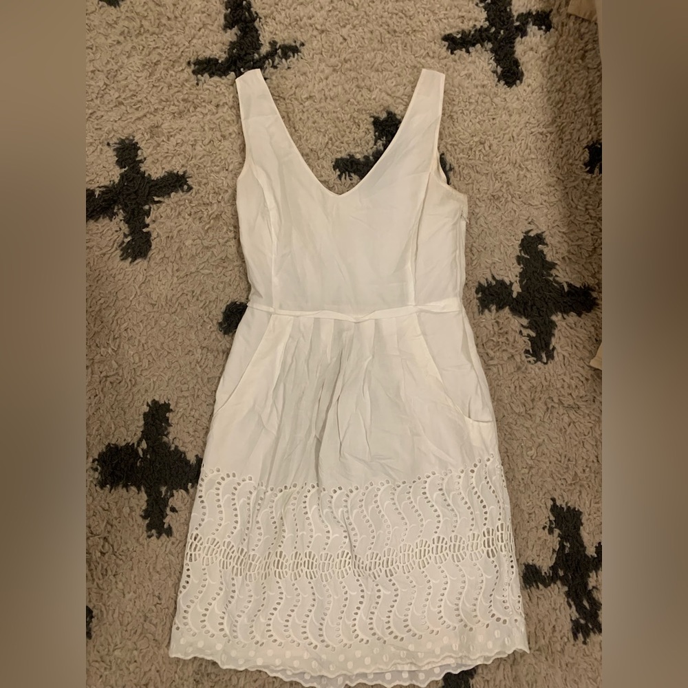 Jcrew eyelet white dress